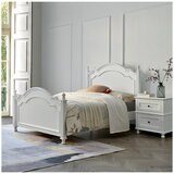 Moran Cassis Queen Bed with Encasement and Slats White