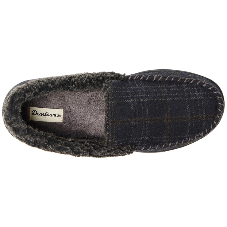 Dearfoam Men's Slipper Navy Plaid Costco Australia