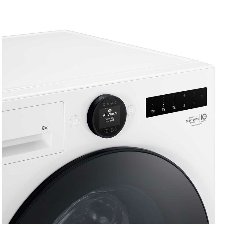 LG 9KG AI Front Load Washer White WX9-1409W