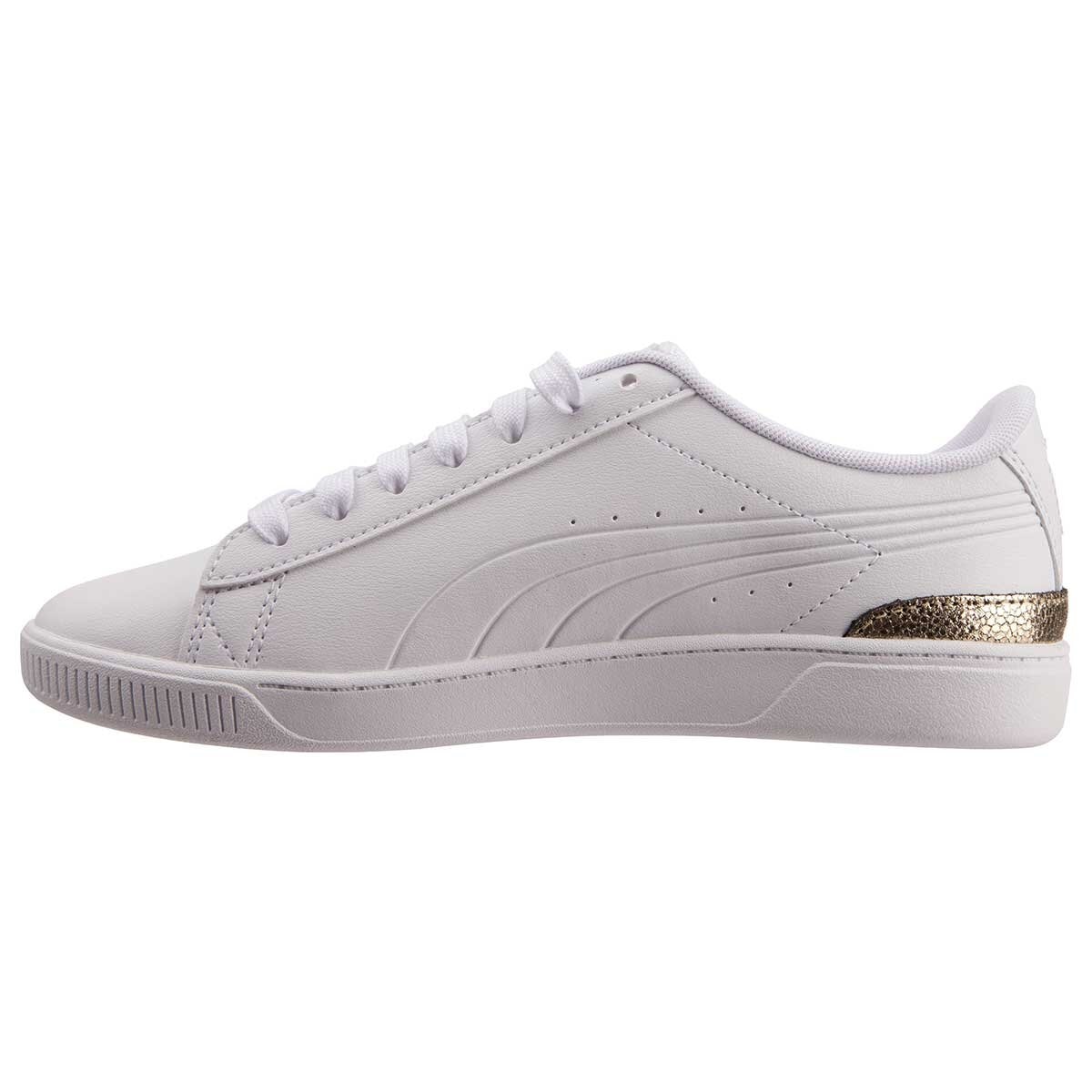 Puma Vikky V3 Leather Metallic Shine White Gold