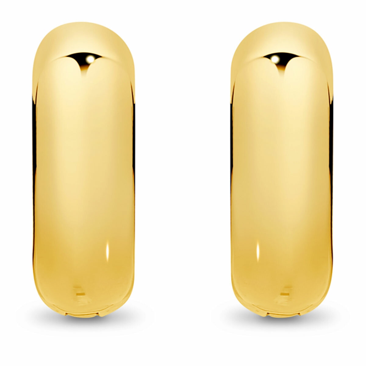 18KT Yellow Gold Chunky Hoop Earrings