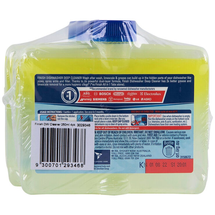 Finish Dishwasher Cleaner 4 Pack Finish Dishwasher Cleaner 4 Pack