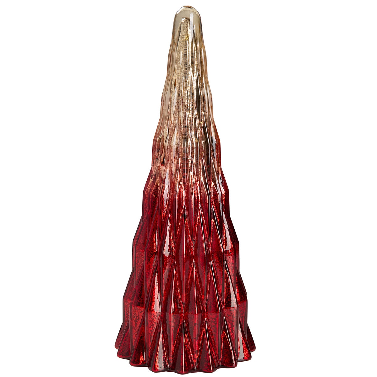 LED Glass Trees Red