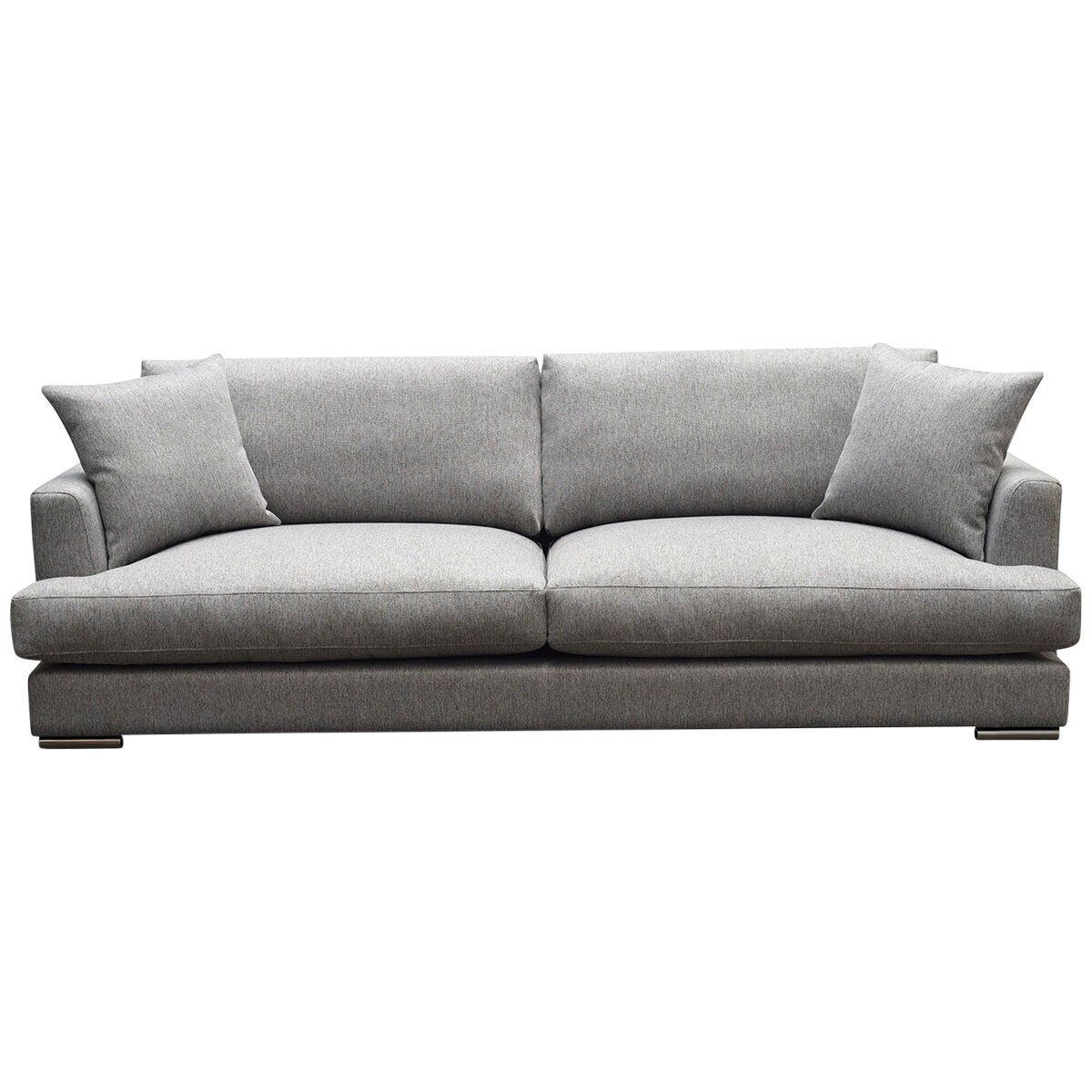 Moran Treviso 3.5 Seater Leather Sofa Bodhi Pebble Cost...