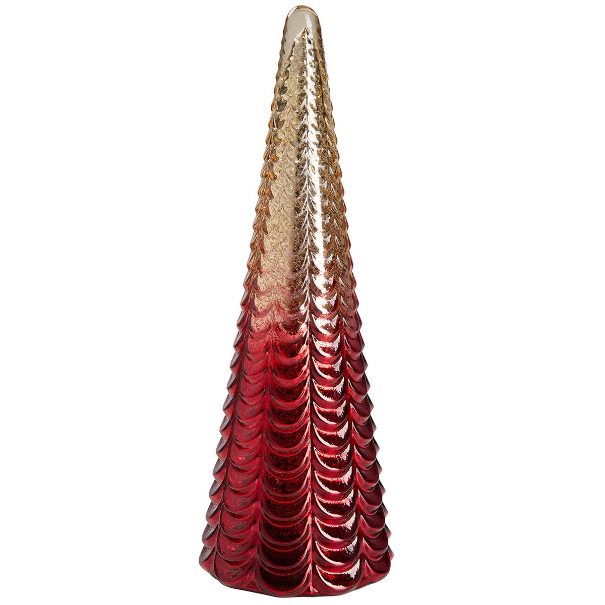 LED Glass Trees Red