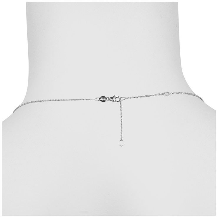 18KT White Gold Round Brilliant Cut 1.00CTW Diamond Cross Pendant