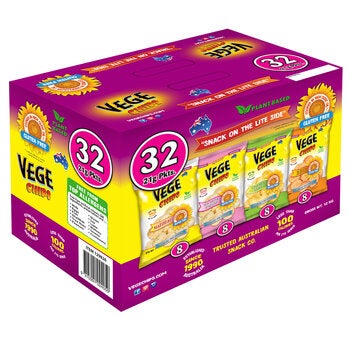 Ajitas Vege Chips Variety Box 32 x 21g