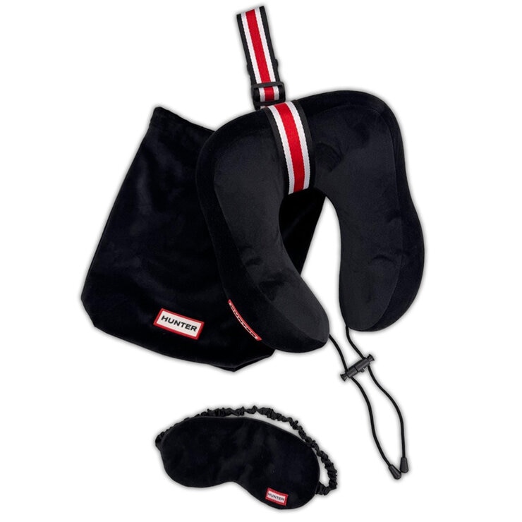 Travel Hunter Pillow & Eye Mask 3 Piece Set