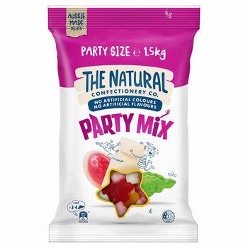 The Natural Confectionery Co. Party Mix Lollies Party Size 1.5kg The Natural Confectionery Co. Party Mix Lollies Party Size 1.5kg