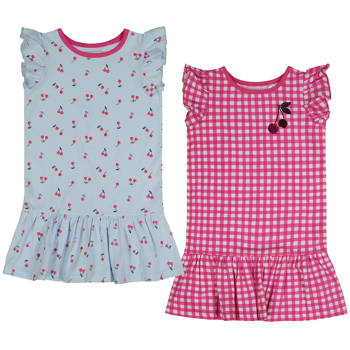 Andy & Evan's 2 pack Girl's Dresses - Cherries