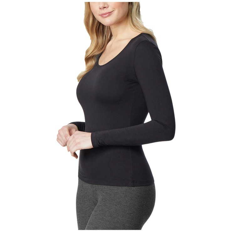 32 Degree Women's Heat Long Sleeve Top 2 pack - Black