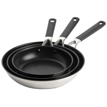 KitchenAid Stainless Steel Frypan 3 Piece Set