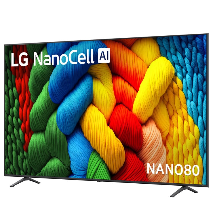 LG 86 Inch NANO80 AI LED UHD 4K Smart TV 86NANO80ASA