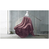 Amari Luxury Velvet Throw 152cm x 177cm Light Brown
