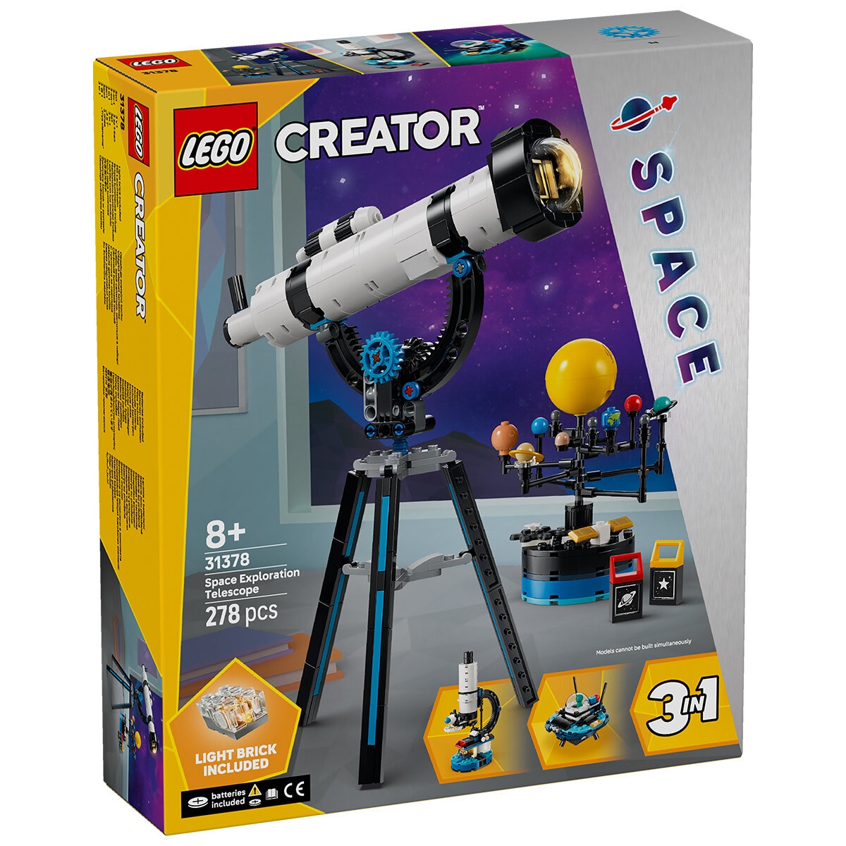 LEGO Creator 3 In 1 Space Exploration Telescope 31378 LEGO Creator 3 In 1 Space Exploration Telescope 31378