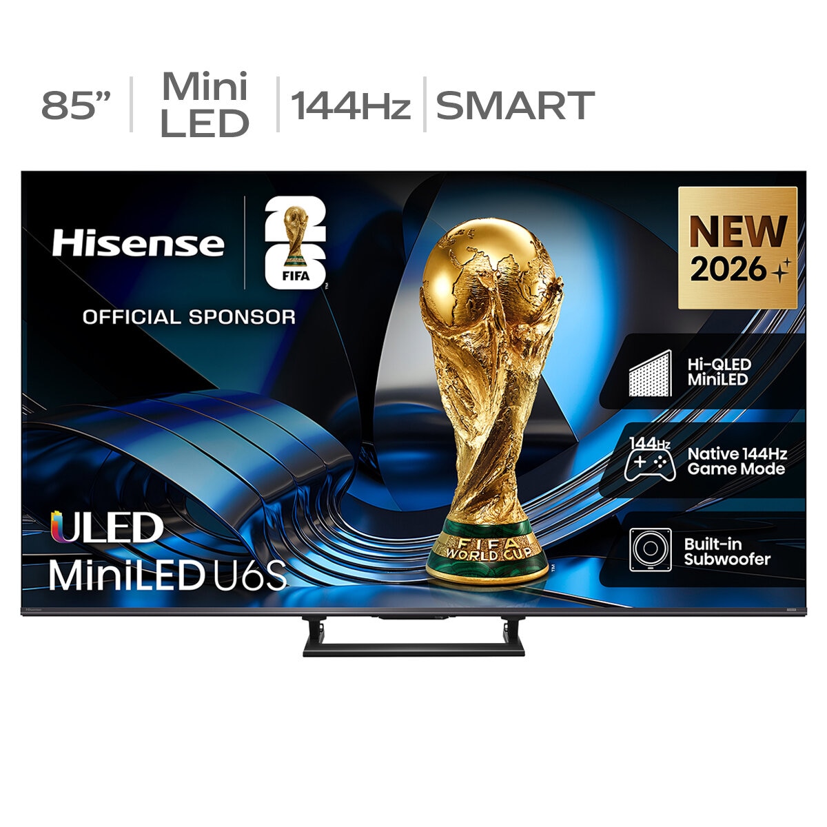 Hisense 85 Inch U6S ULED Hi-QLED Mini LED 4K Smart TV 85U6SAU Hisense 85 Inch U6S ULED Hi-QLED Mini LED 4K Smart TV 85U6SAU