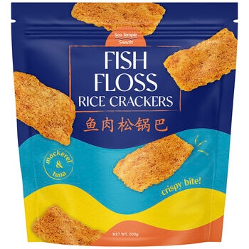 Sea Temple Fish Floss Rice Crackers 200g