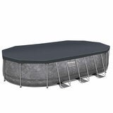 Bestway Platinum Series Power Steel Above Ground Pool Set 6.1m Bestway Platinum Series Power Steel Above Ground Pool Set 6.1m
