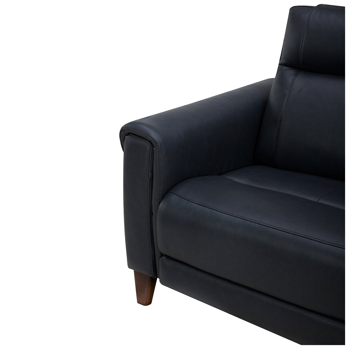 Aiden & Ivy Leather Power Reclining Sofa With Power Headrests