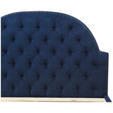 Moran Princess King Bedhead With Encasement With Slatted Base Blue