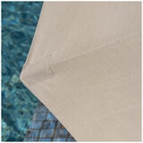 SunVilla Tan LED Market Umbrella 3M