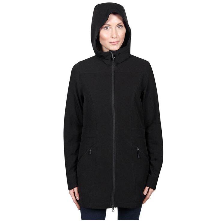 Kirkland Signature Women's Long Softshell Jacket Black Costco Australia