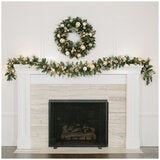CGH 2.7m Pre-Lit Decorated Holiday Artificial Garland CGH 2.7m Pre-Lit Decorated Holiday Artificial Garland