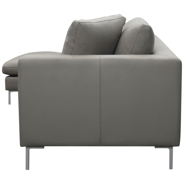 Moran Pico 3.5 Seater Sofa With Left Chaise Dove Silver