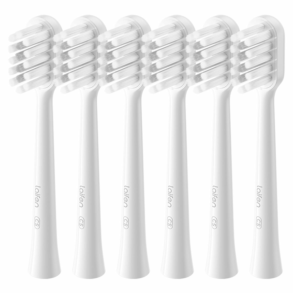 Laifen Gum Care Universal Brush Head (6 Pack) White