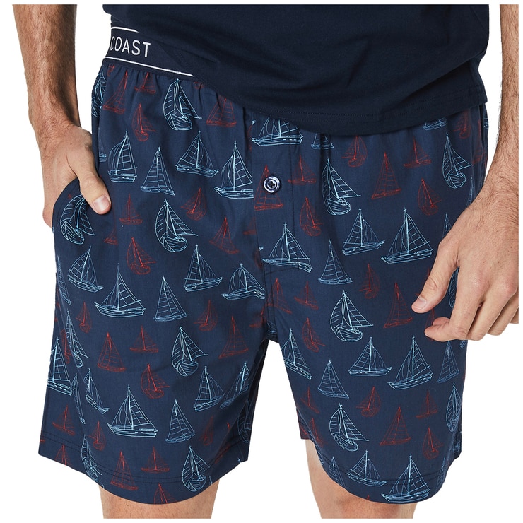 Coast Men's Sleep Set Summer - Navy Boat Coast Men's Sleep Set Summer - Navy Boat