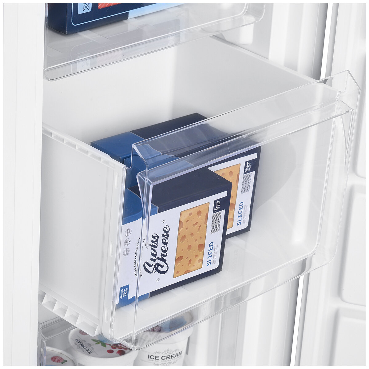TCL 204L Vertical Freezer White P204SDW