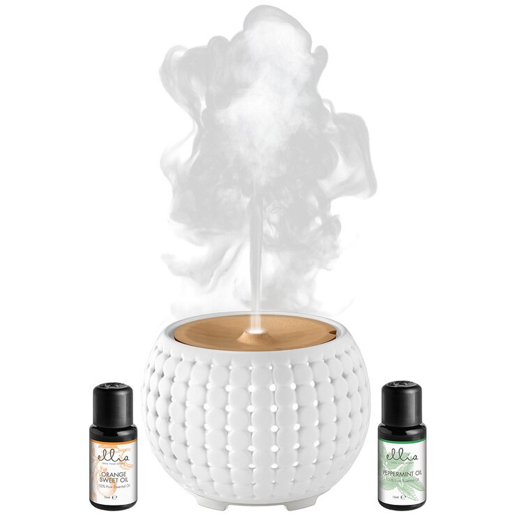 Homedics Ellia Essential Oil Diffuser Gather White Costco Australia