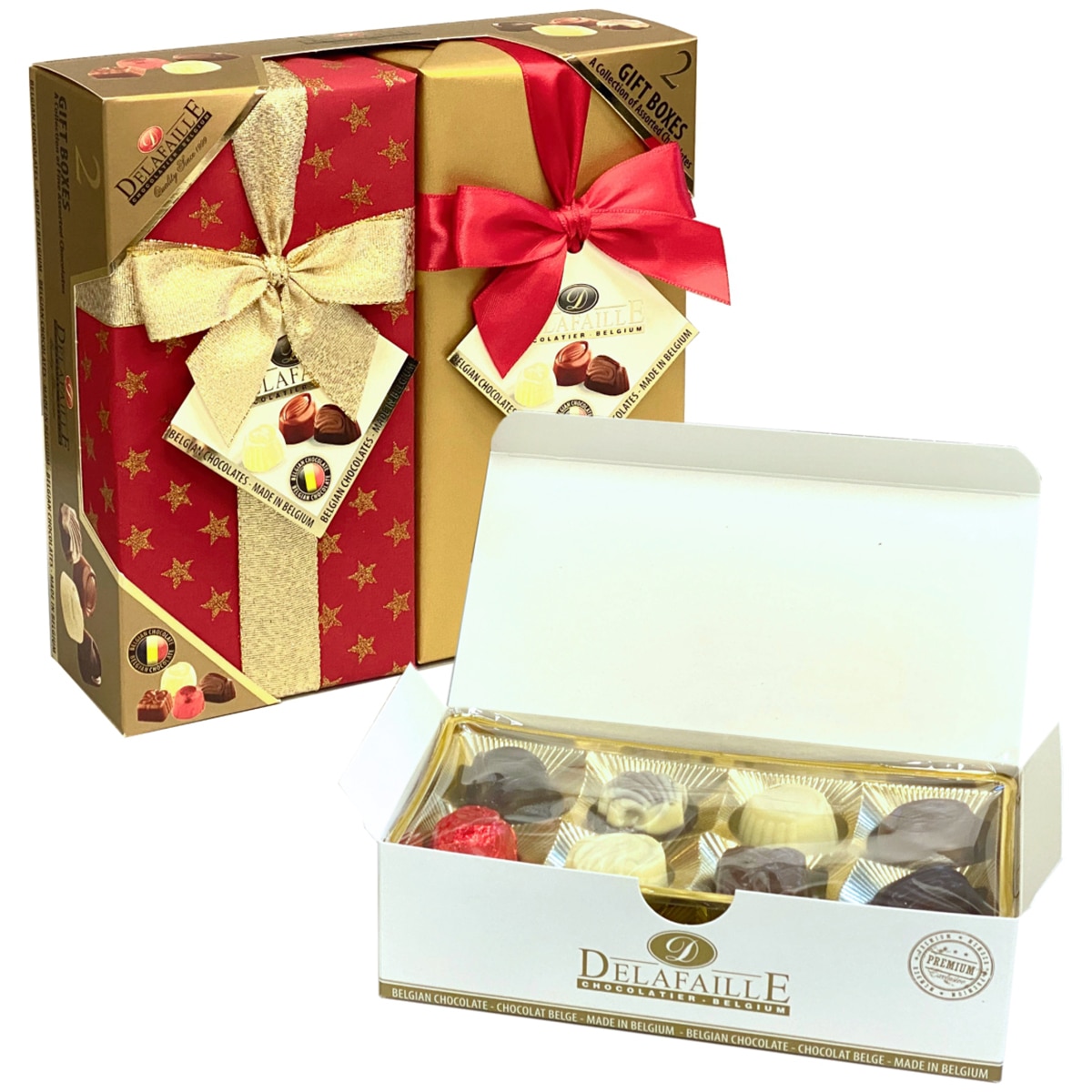 Delafaille Belgian Chocolate Gift Boxes 2 x 200g Costco Australia