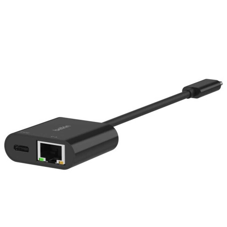 Belkin USB-C To Ethernet And Charge Adapter Black INC019BTBK