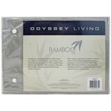 Odyssey Living 400TC Bamboo 4 Piece Sheet Set Queen Silver