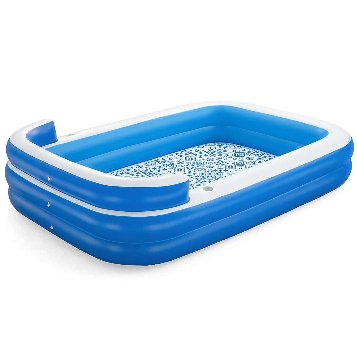H2OGO! Inflatable Family Lounge Pool 305 x 218 x 69cm