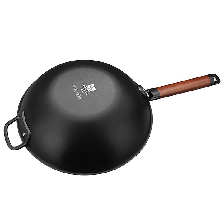 SANHO Nonstick Iron Wok 32cm SANHO Nonstick Iron Wok 32cm