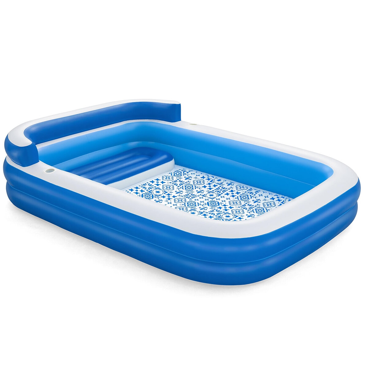 H2OGO! Inflatable Family Lounge Pool 305 x 218 x 69cm