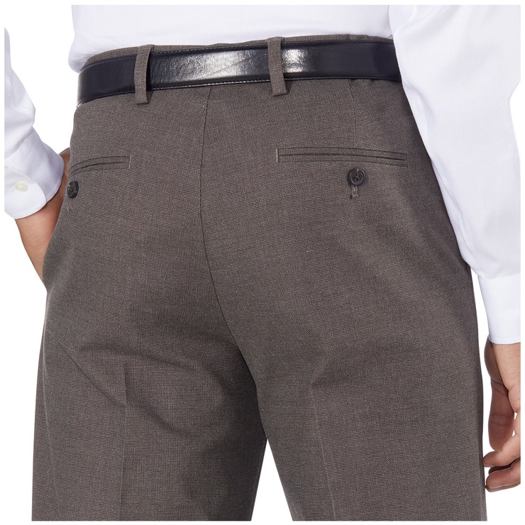 Kirkland Signature Men's Non Iron Pants Brown Costco Australia