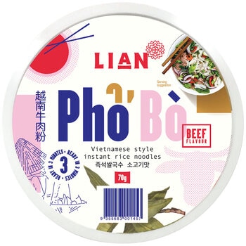 Lian Pho Bo Rice Noodle 12 x 70g