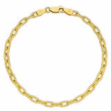 18KT Yellow Gold Paperclip Bracelet 6.8g