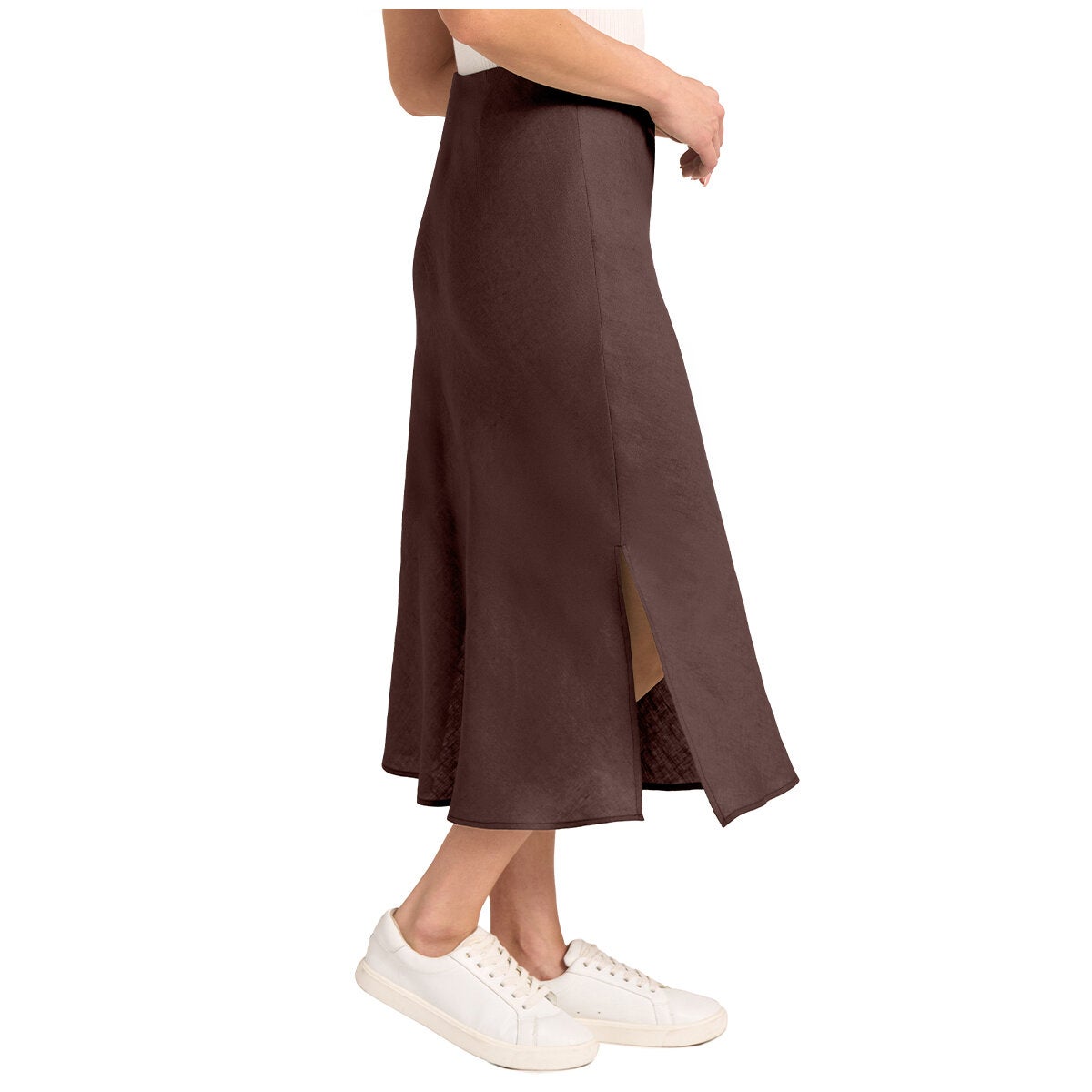 Matty M Women's Linen Slip Skirt