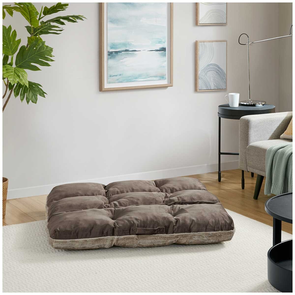 Kirkland Signature Square Tufted Napper Taupe