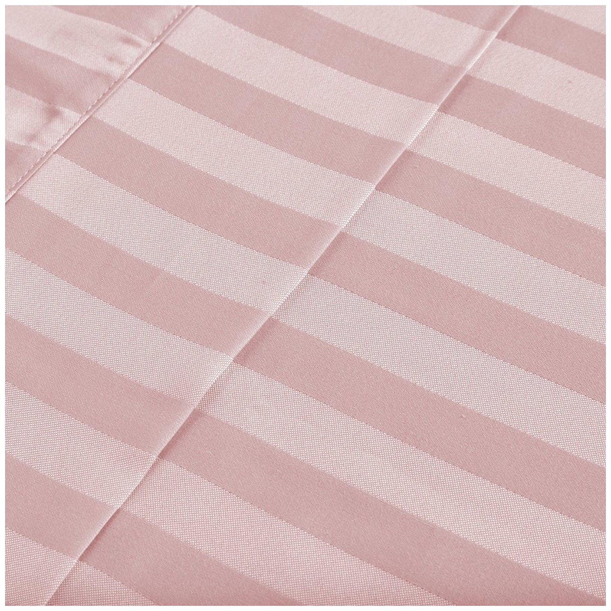 Bdirect Royal Comfort 1200 Thread Count Damask Stripe Cotton Blend Sheet Set - King - Blush