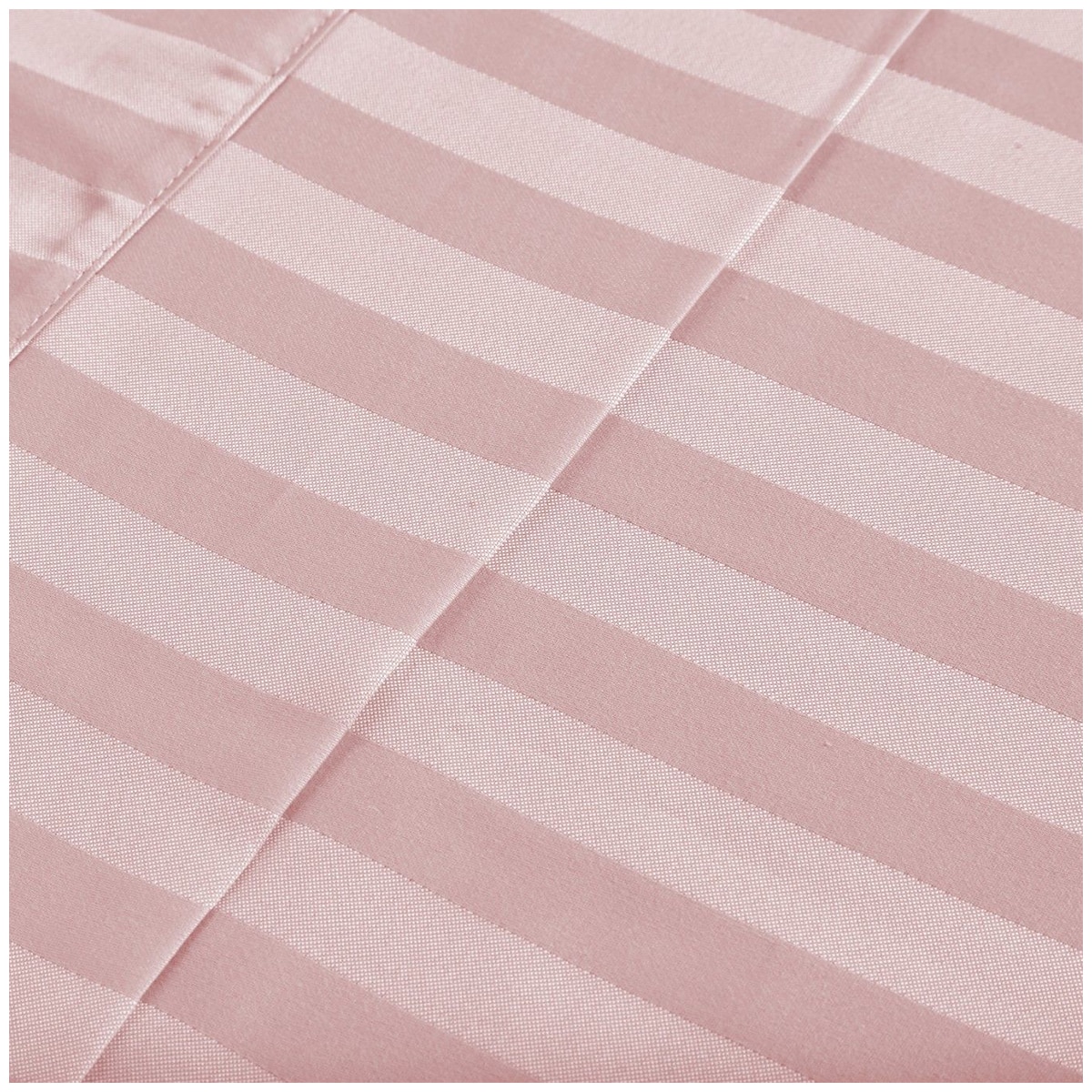 Bdirect Royal Comfort 1200 Thread Count Damask Stripe Cotton Blend Sheet Set - King - Blush