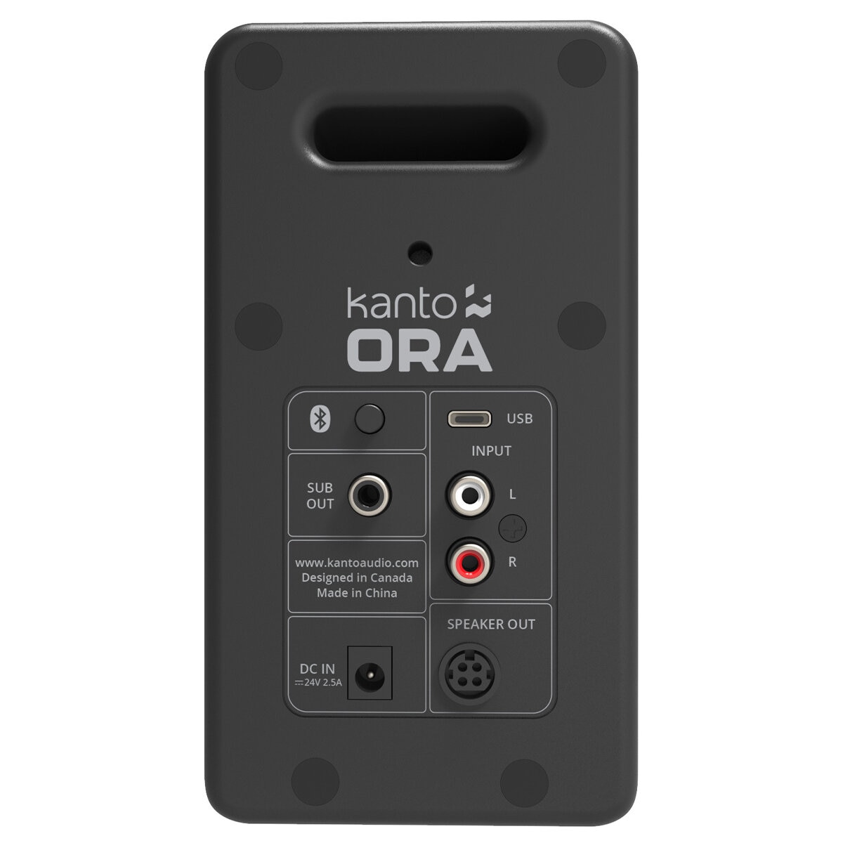 Kanto ORA 100W Powered Reference Desktop Computer Speakers Black KO-ORA-1