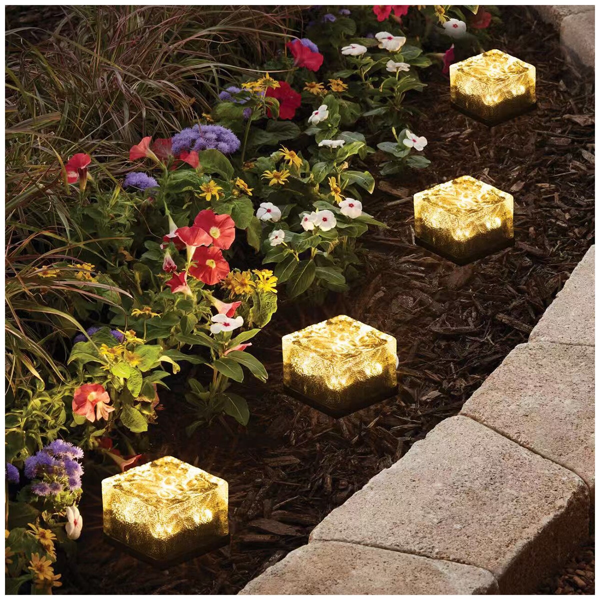 Solar Brick Light 6 Pack