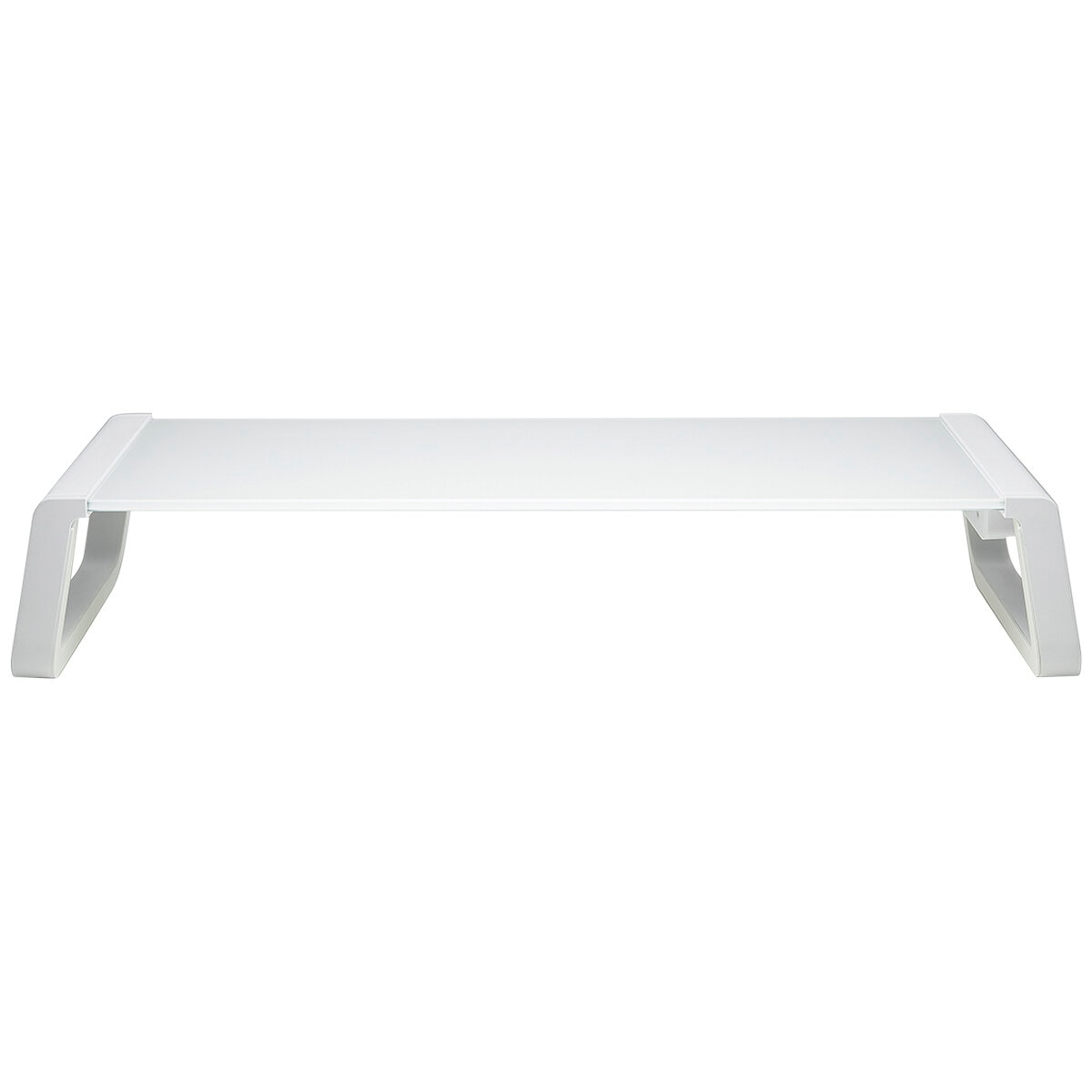 Seville Classics airLIFT Tempered Glass Monitor Riser White