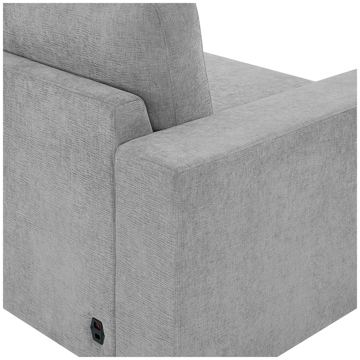 Henredon Fabric Sofa with 2 Power Footrests