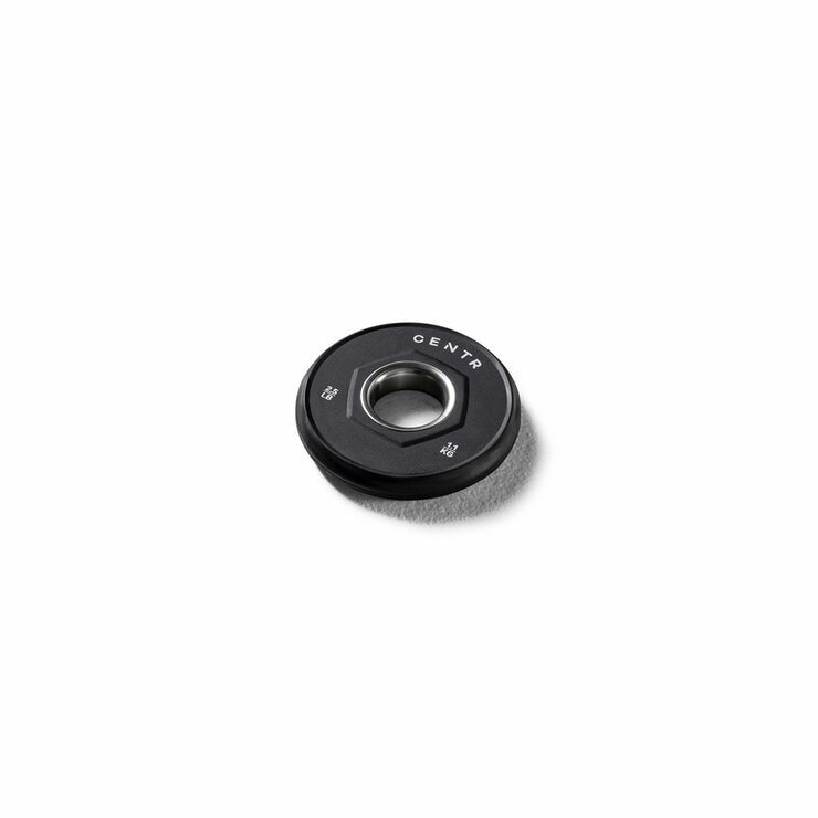 Centr 136kg Rubber Olympic Weight Set With Bar